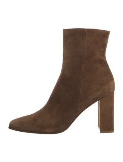 Pre-owned Gianvito Rossi Suede Boots In Brown