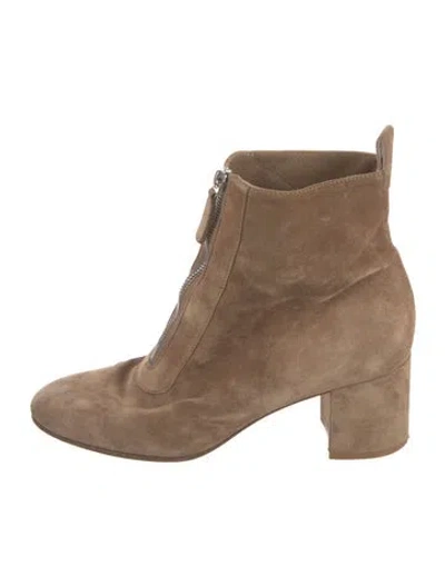 Pre-owned Gianvito Rossi Suede Boots In Brown