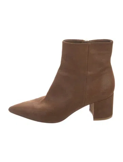 Pre-owned Gianvito Rossi Suede Boots In Brown
