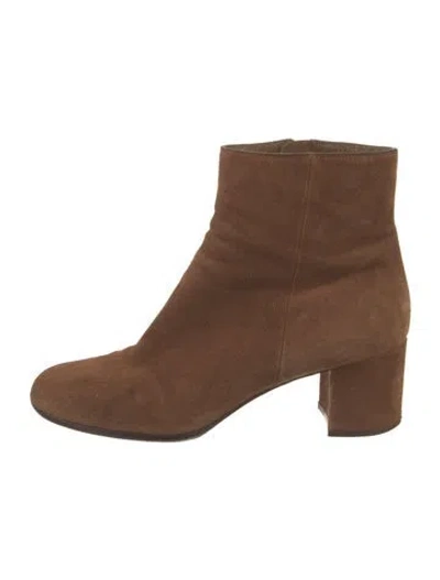 Pre-owned Gianvito Rossi Suede Boots In Brown