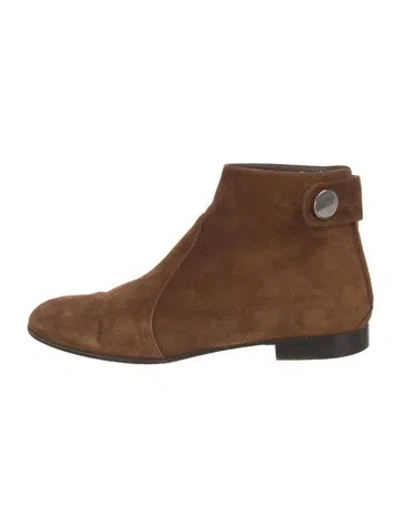 Pre-owned Gianvito Rossi Suede Boots In Brown