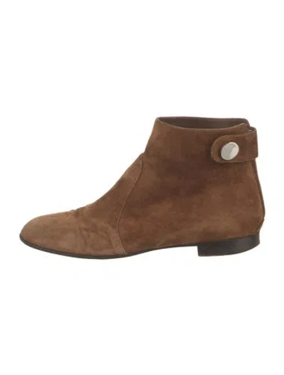 Pre-owned Gianvito Rossi Suede Boots In Brown