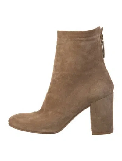Pre-owned Gianvito Rossi Suede Boots In Brown