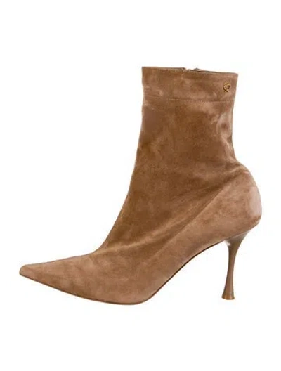 Pre-owned Gianvito Rossi Suede Boots In Brown
