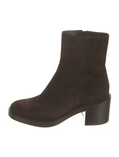 Pre-owned Gianvito Rossi Suede Boots In Brown
