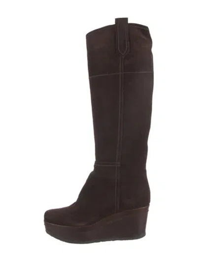 Pre-owned Gianvito Rossi Suede Boots In Brown