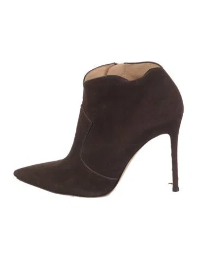 Pre-owned Gianvito Rossi Suede Boots In Brown