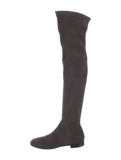 Pre-owned Gianvito Rossi Suede Boots In Brown