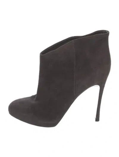 Pre-owned Gianvito Rossi Suede Boots In Brown