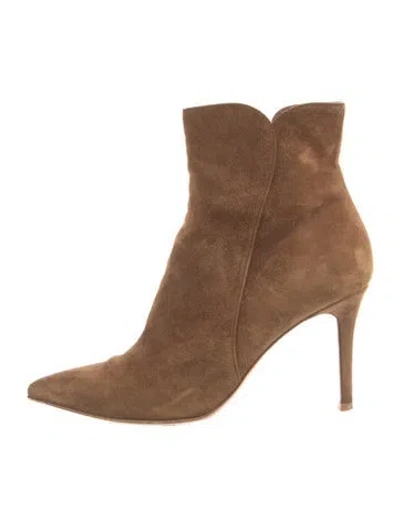 Pre-owned Gianvito Rossi Suede Boots In Brown