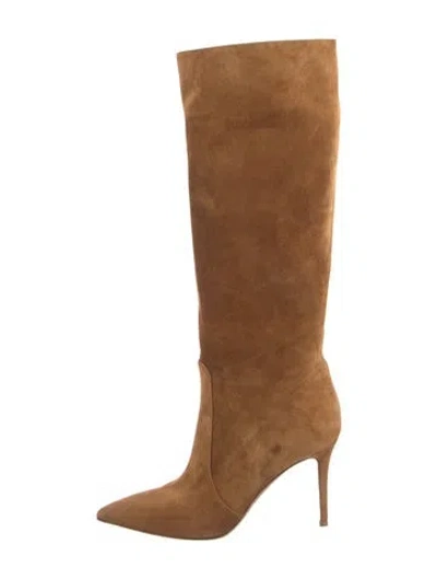 Pre-owned Gianvito Rossi Suede Boots In Brown