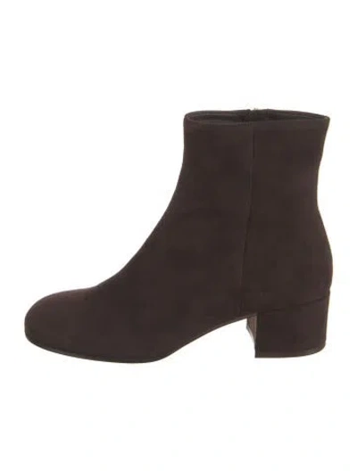 Pre-owned Gianvito Rossi Suede Boots In Brown