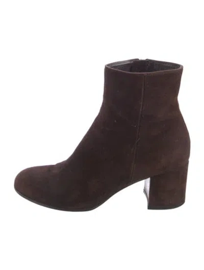 Pre-owned Gianvito Rossi Suede Boots In Brown