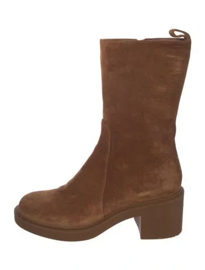 Pre-owned Gianvito Rossi Suede Boots In Brown