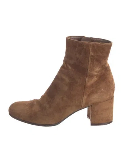 Pre-owned Gianvito Rossi Suede Boots In Brown
