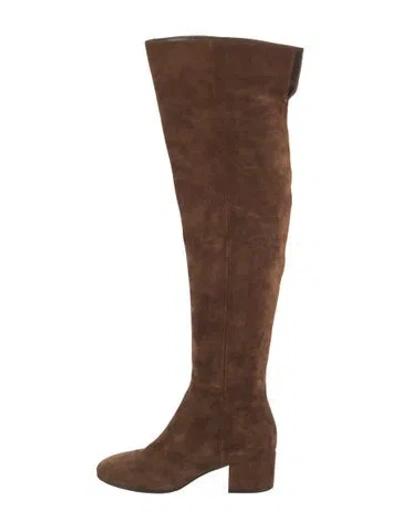Pre-owned Gianvito Rossi Suede Boots In Brown