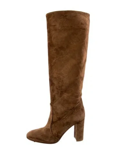 Pre-owned Gianvito Rossi Suede Boots In Brown