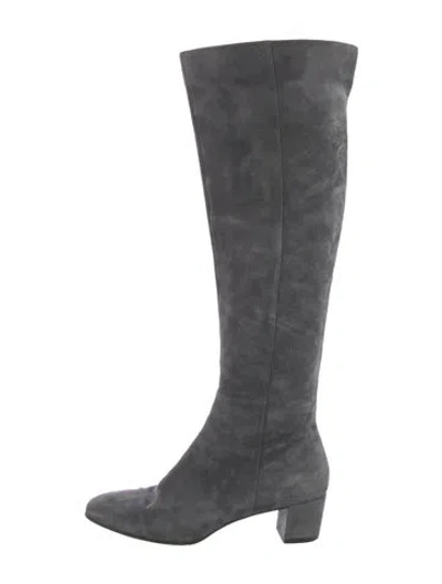 Pre-owned Gianvito Rossi Suede Boots In Gray