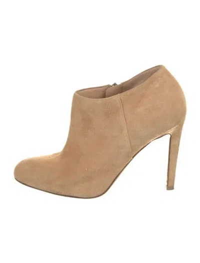 Pre-owned Gianvito Rossi Suede Boots In Neutral
