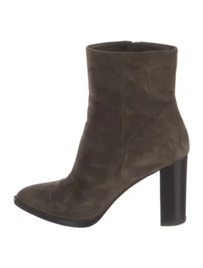 Pre-owned Gianvito Rossi Suede Boots In Neutral