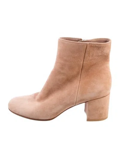 Pre-owned Gianvito Rossi Suede Boots In Pink