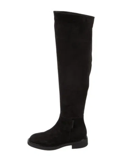 Pre-owned Gianvito Rossi Suede Boots W/ Tags In Black