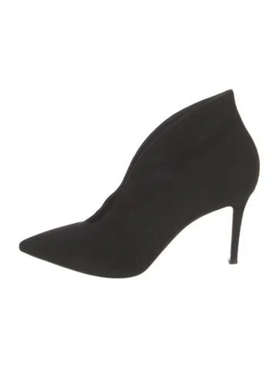 Pre-owned Gianvito Rossi Suede Boots W/ Tags In Black