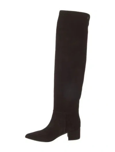 Pre-owned Gianvito Rossi Suede Boots W/ Tags In Brown