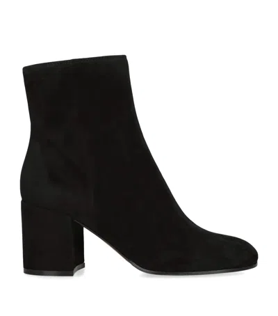 GIANVITO ROSSI SUEDE CAMOSCIO STIVALE ANKLE BOOTS 70