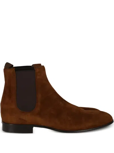 Gianvito Rossi Suede Chelsea Boots