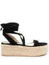 Gianvito Rossi Suede Espadrilles In Black