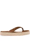 Gianvito Rossi Suede Espadrilles In Brown