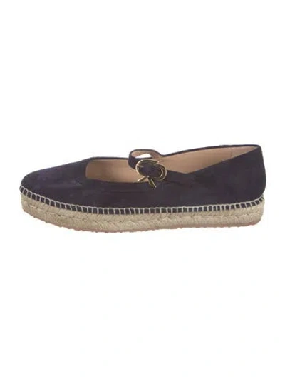 Pre-owned Gianvito Rossi Suede Espadrilles In Multi
