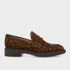 GIANVITO ROSSI SUEDE FLAT PENNY LOAFER