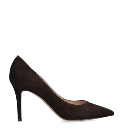Gianvito Rossi Suede Gianvito Pumps 85 In Brown