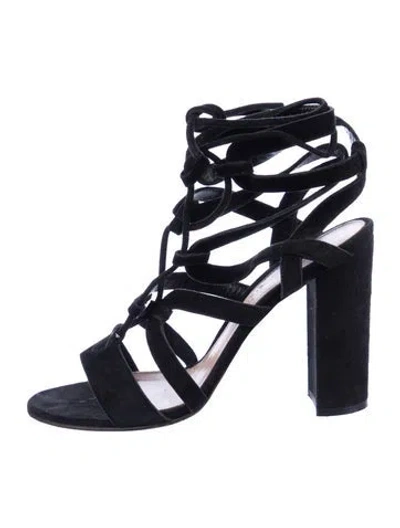 Pre-owned Gianvito Rossi Suede Gladiator Sandals In Multi