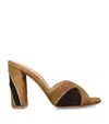 Gianvito Rossi Suede Heeled Mules 95 In Multi