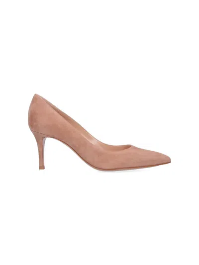 Gianvito Rossi Suede Gianvito Pumps 85 In Multi