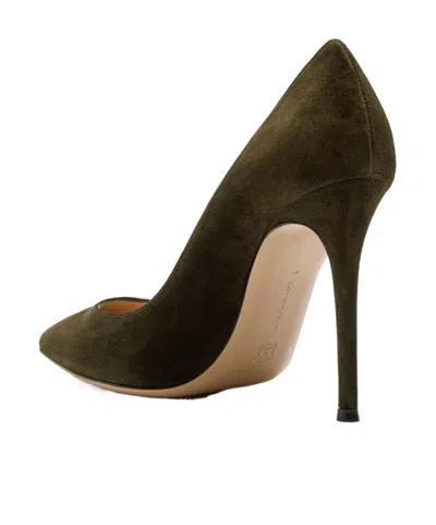Gianvito Rossi Suede High Heels In Green