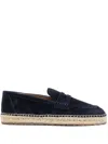 Gianvito Rossi Luxurious Navy Blue Espadrilles. In Blue