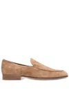 Gianvito Rossi Suede Leather Loafers In Brown