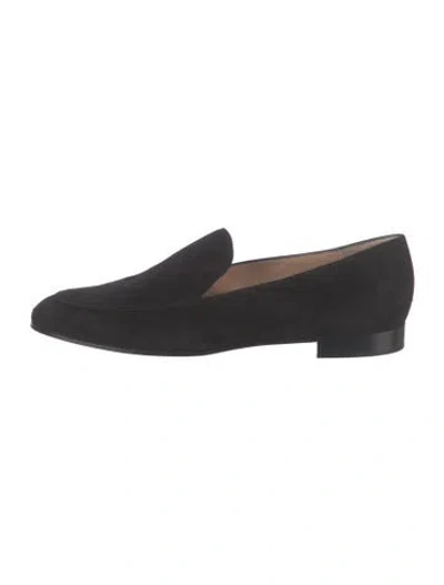 Pre-owned Gianvito Rossi Suede Loafers In Black