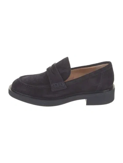 Pre-owned Gianvito Rossi Suede Loafers In Blue
