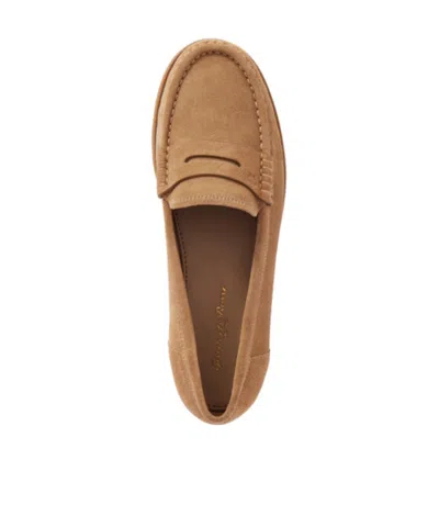 Gianvito Rossi Suede Loafers In Brown