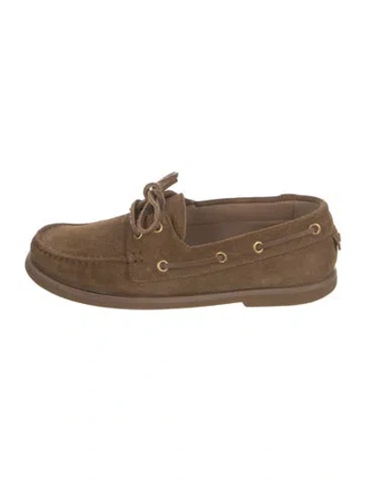 Pre-owned Gianvito Rossi Suede Loafers In Brown