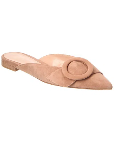 Gianvito Rossi Suede Mule In Brown