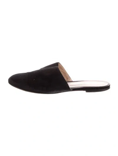 Pre-owned Gianvito Rossi Suede Mules In Black