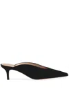Gianvito Rossi Suede Mules In Black
