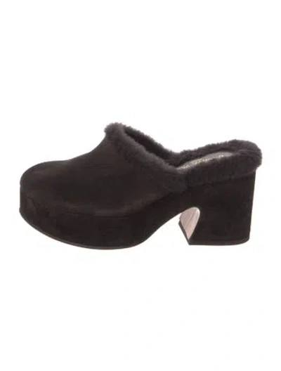 Pre-owned Gianvito Rossi Suede Mules In Brown