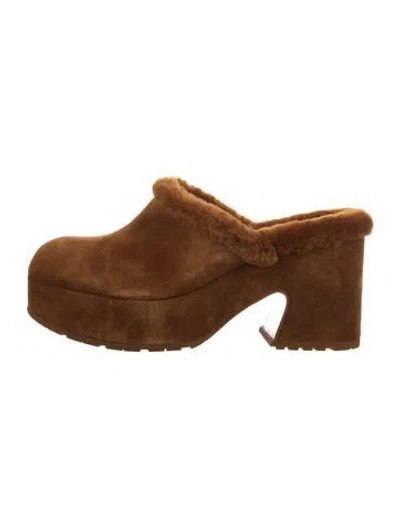 Pre-owned Gianvito Rossi Suede Mules In Brown